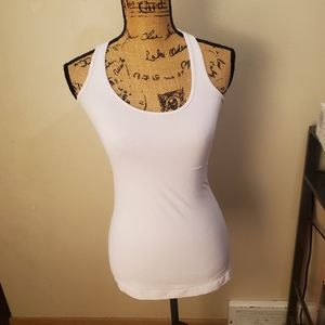 Lululemon Off White Athletic Workout Halter Tank Top Size S